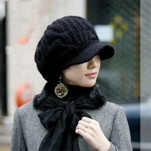 Elegant Black Knit Cap